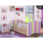 Otroška postelja Happy babies Barvne črte 30